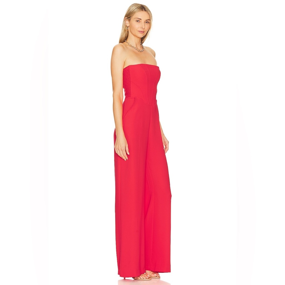 Amanda Uprichard x REVOLVE Strapless Pittito Jumpsuit, Size Medium - Picture 2 of 10